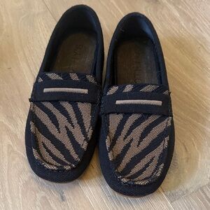 RARE Rothy's Women’s The Driver Loafer Flats in Dark Zebra Stripe 8.5 Retired